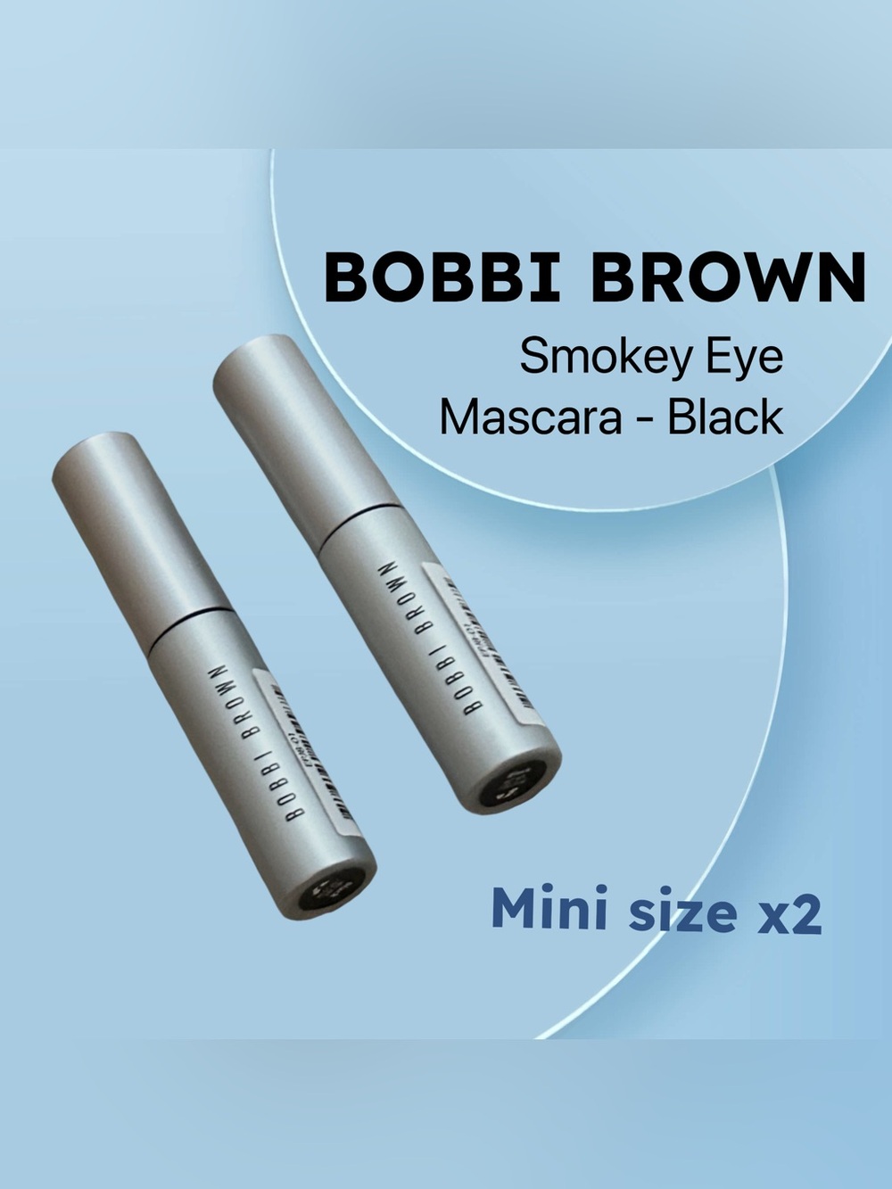 ⬇️🇺🇸🆕NWOB BOBBI BROWN |MINI| 2x Volumizing & Long-Wear Black Smokey Eye Mascara*